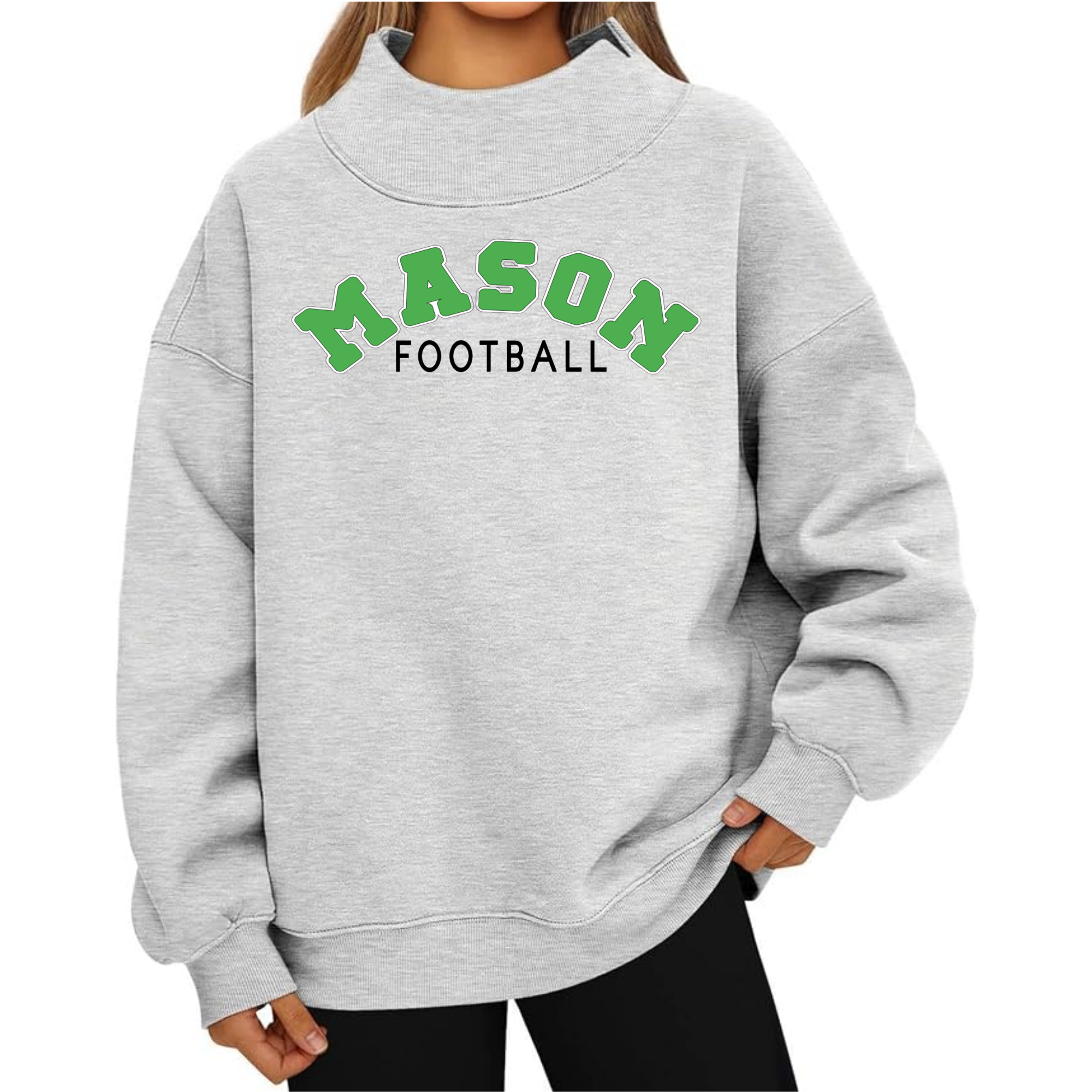 Mason Comets Arch Mock Neck