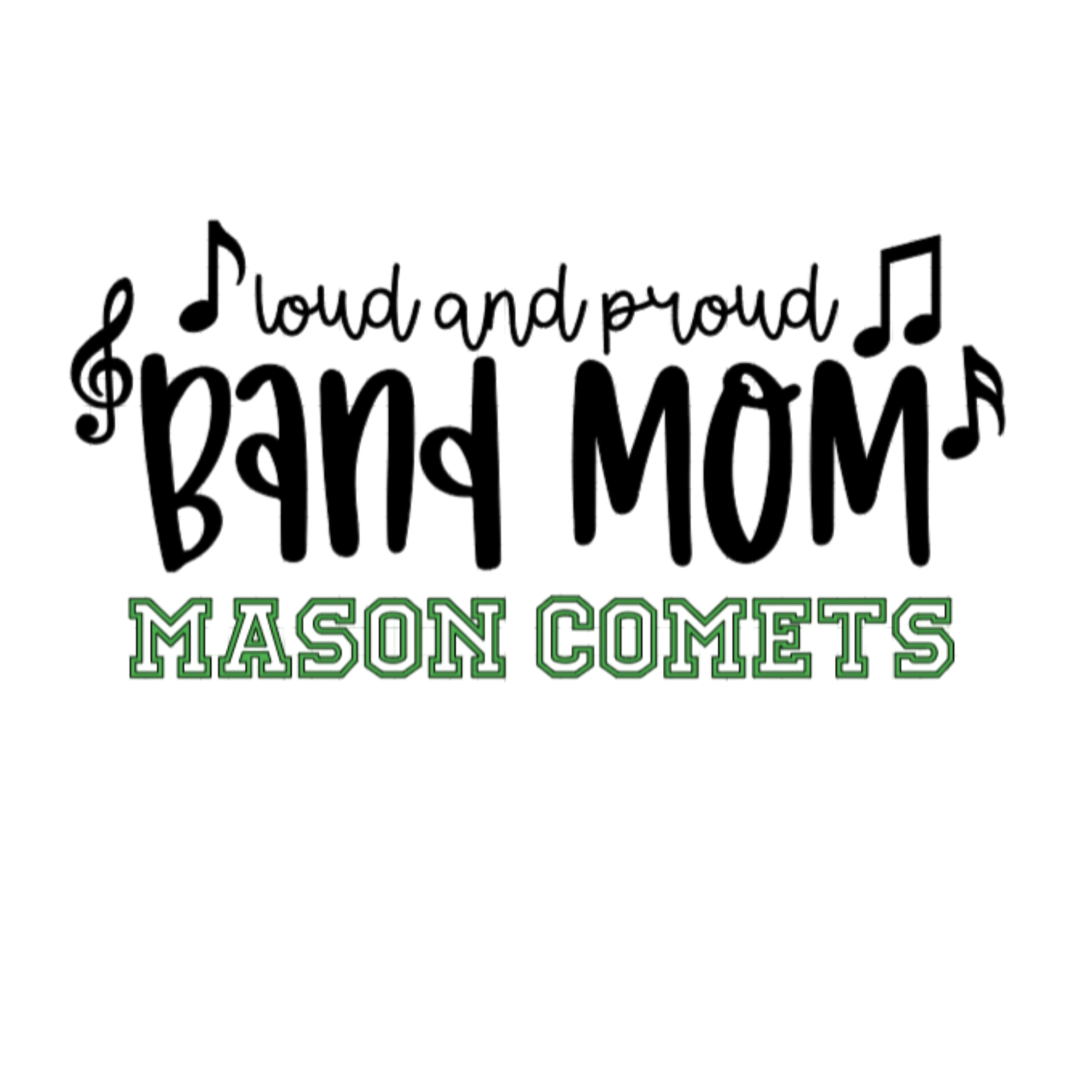 Mason Band Hooded Sweatshirts - 4 logos to choose from