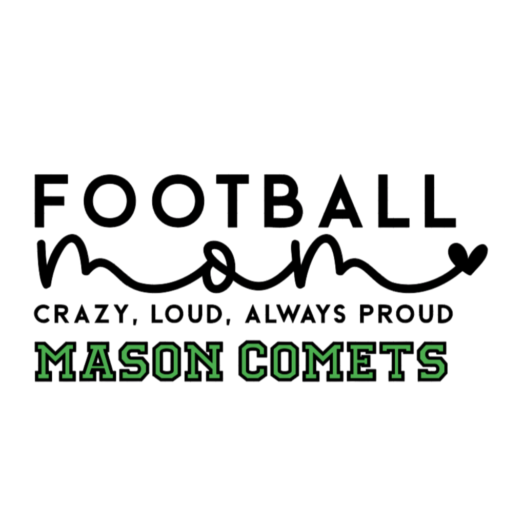 Mason Football Crewneck Sweatshirts - 6 logos to choose from
