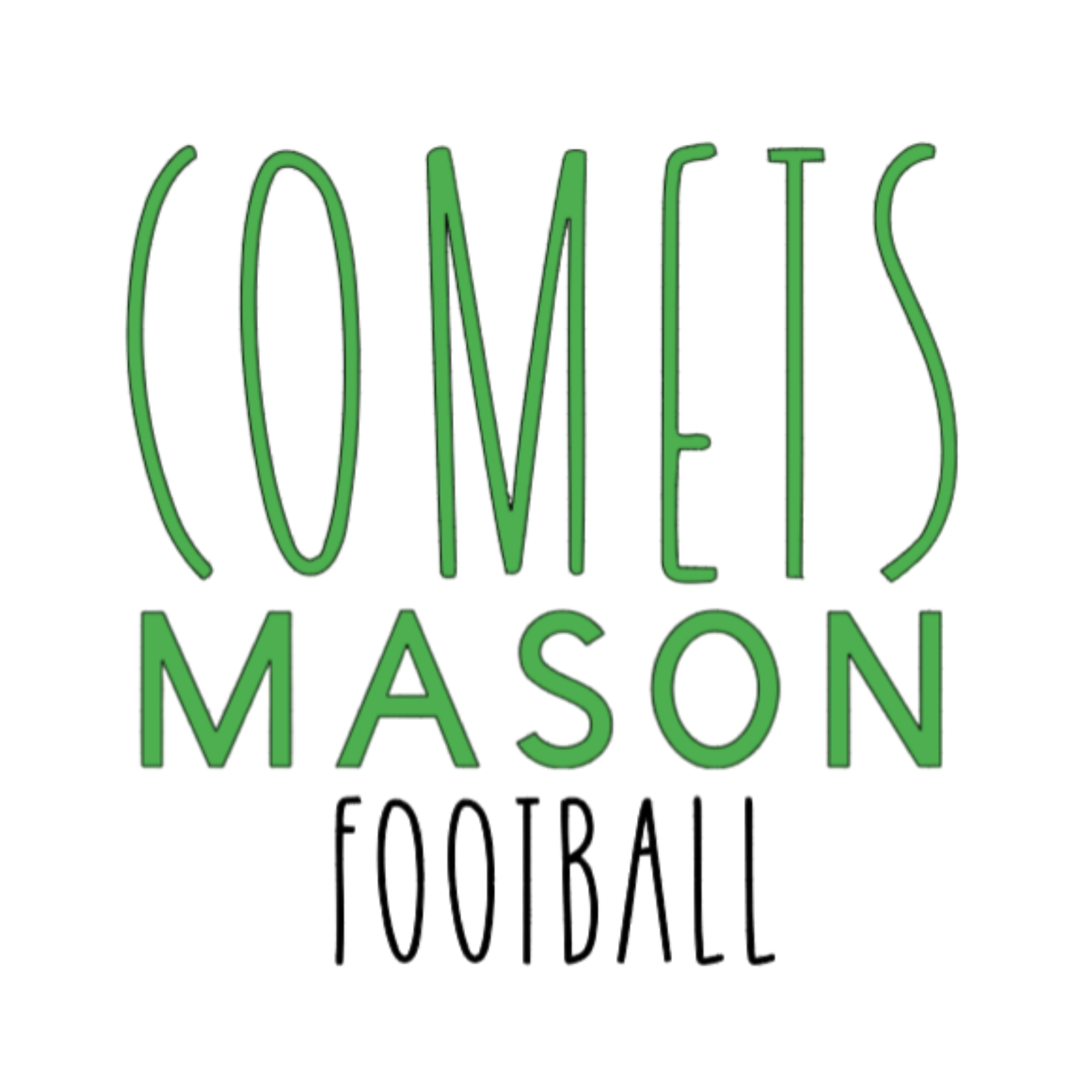 Mason Football Long Sleeve T-shirts - 6 logos to choose from