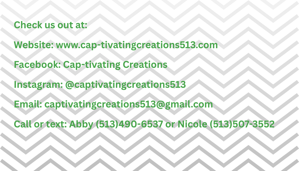 Cap-tivating Creations Business Card
