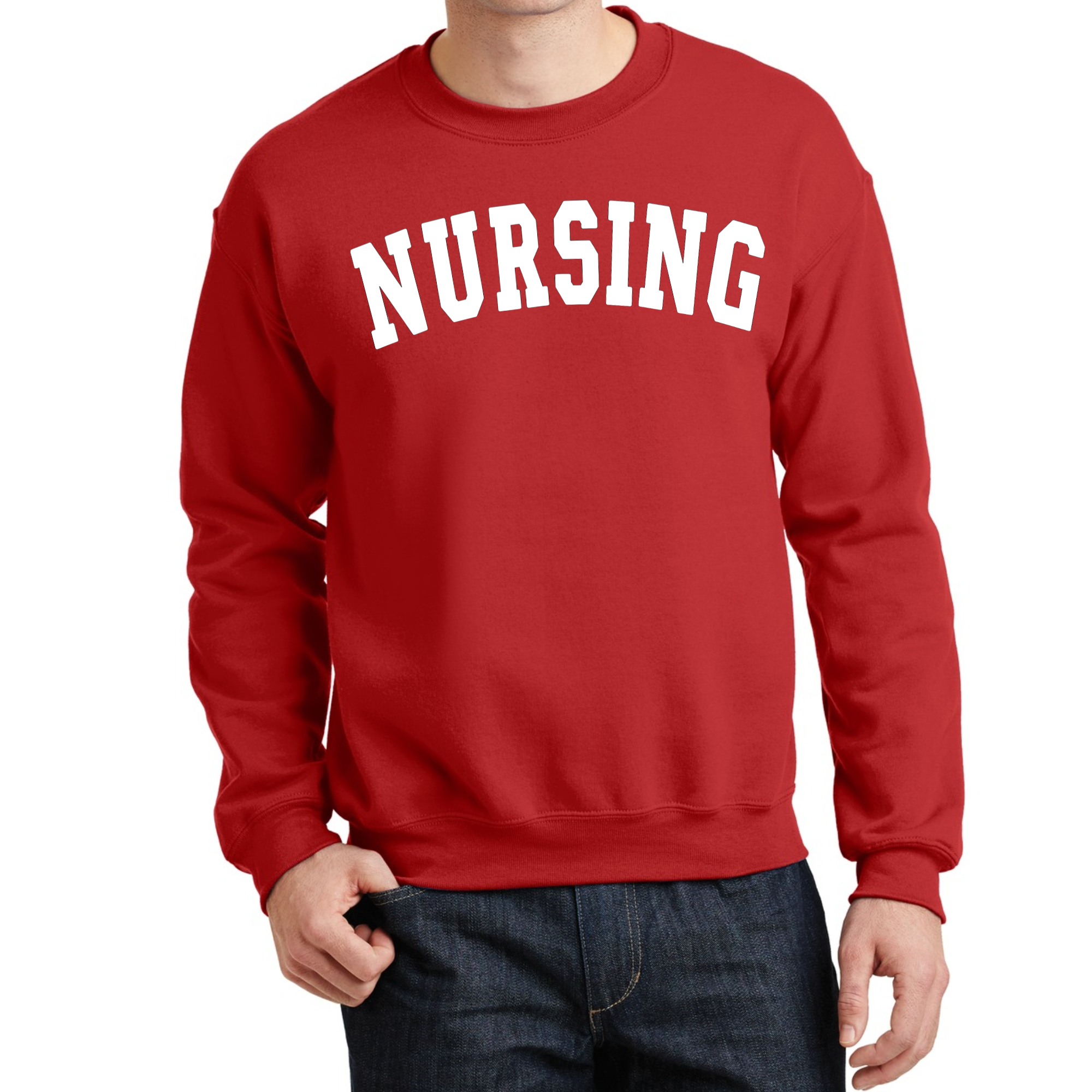 Cincinnati Nursing Red Crew Neck Sweatshirt