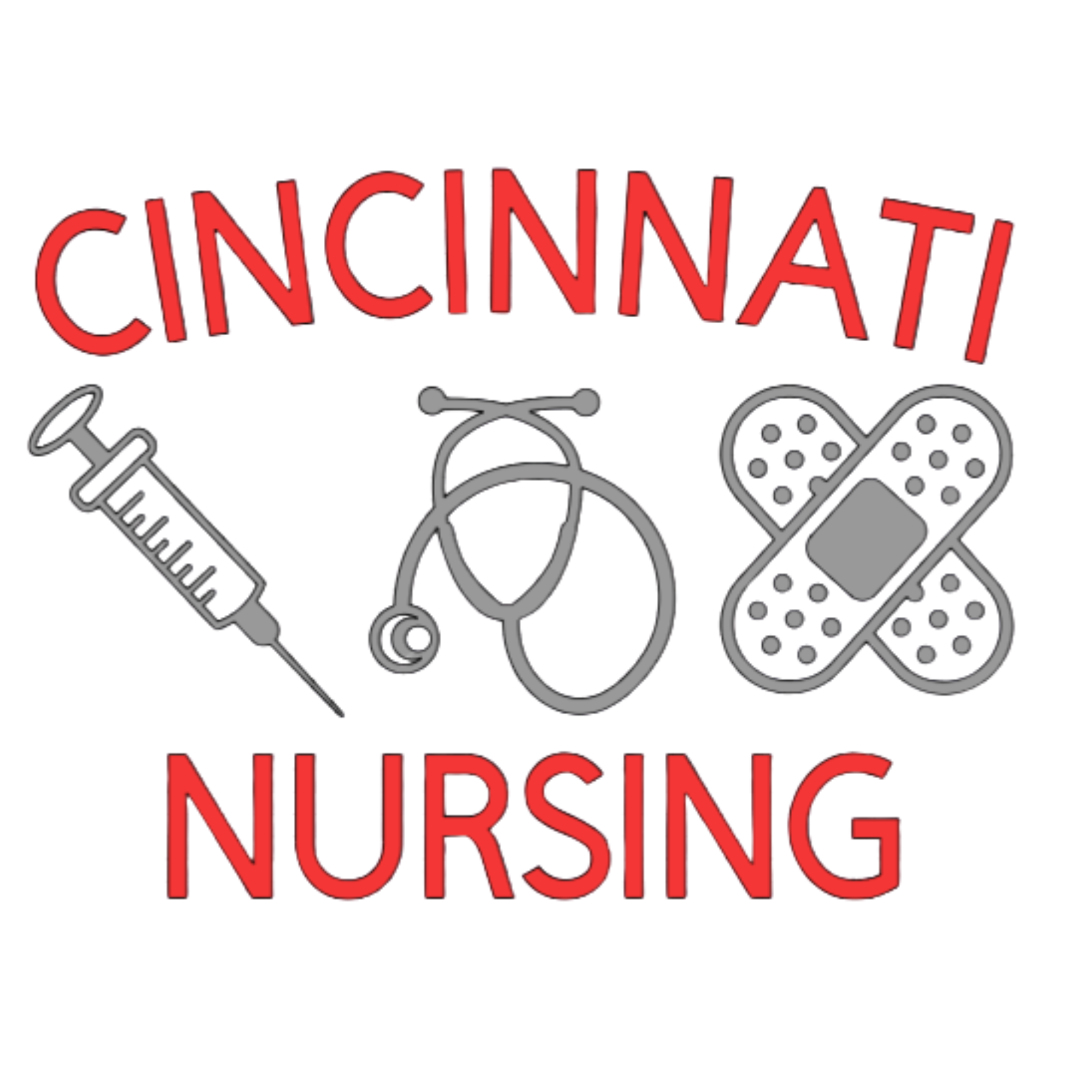 Cincinnati Nursing Black 1/4 Zip Fleece