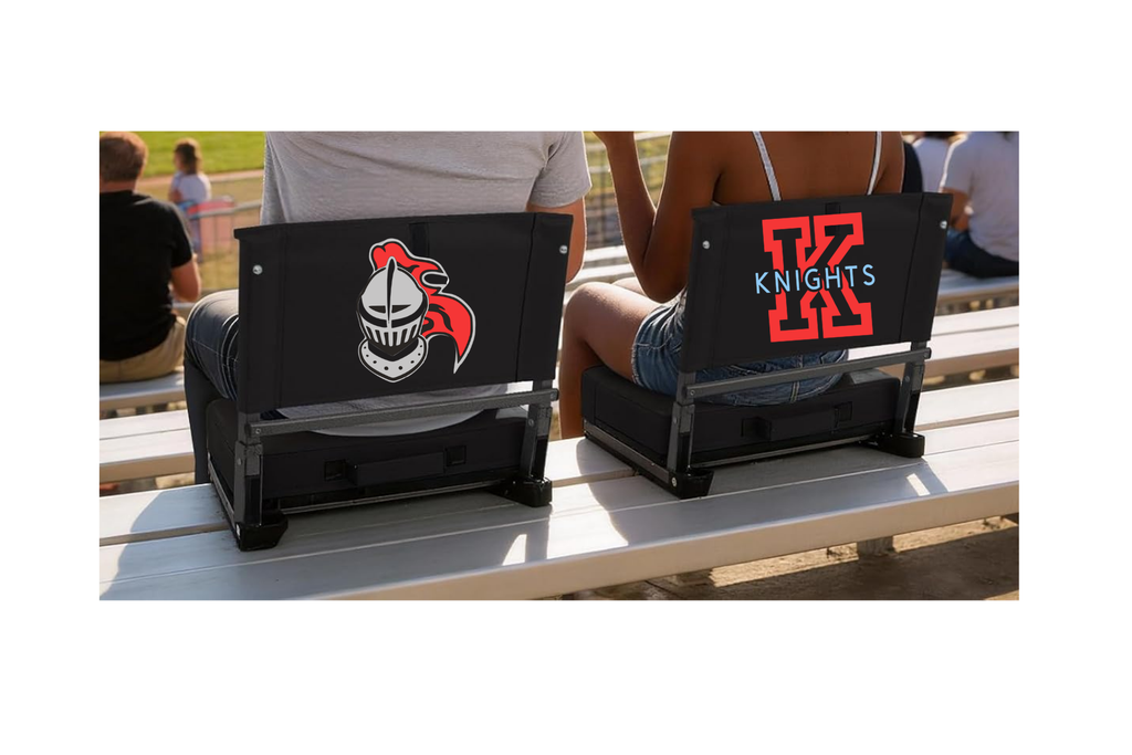 Custom Stadium Chairs - Any team logo you send on a stadium chair