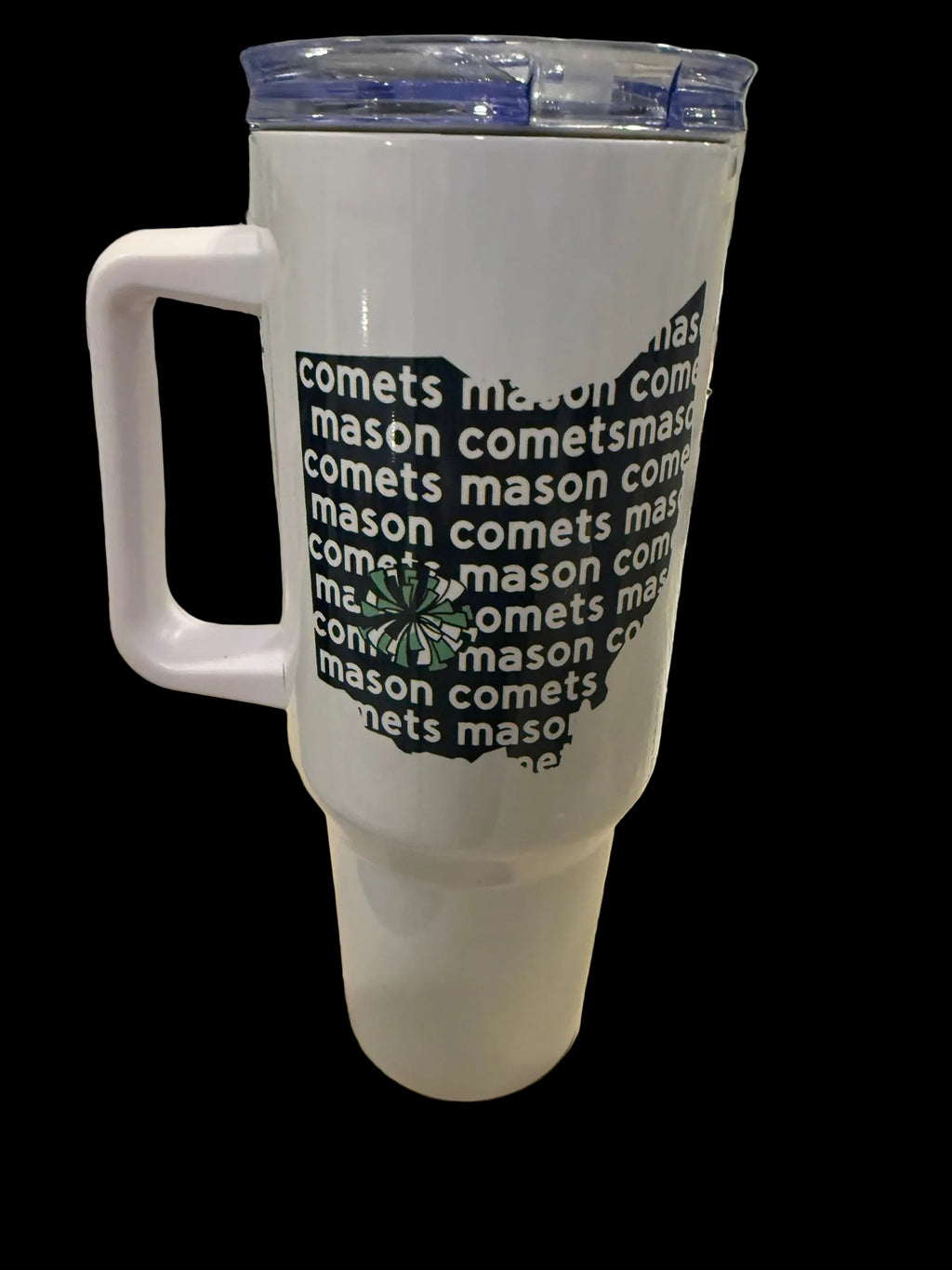 Mason 40oz Tumbler - pick from Mason, Mason Football, Mason Cheer, and Mason Marching Band