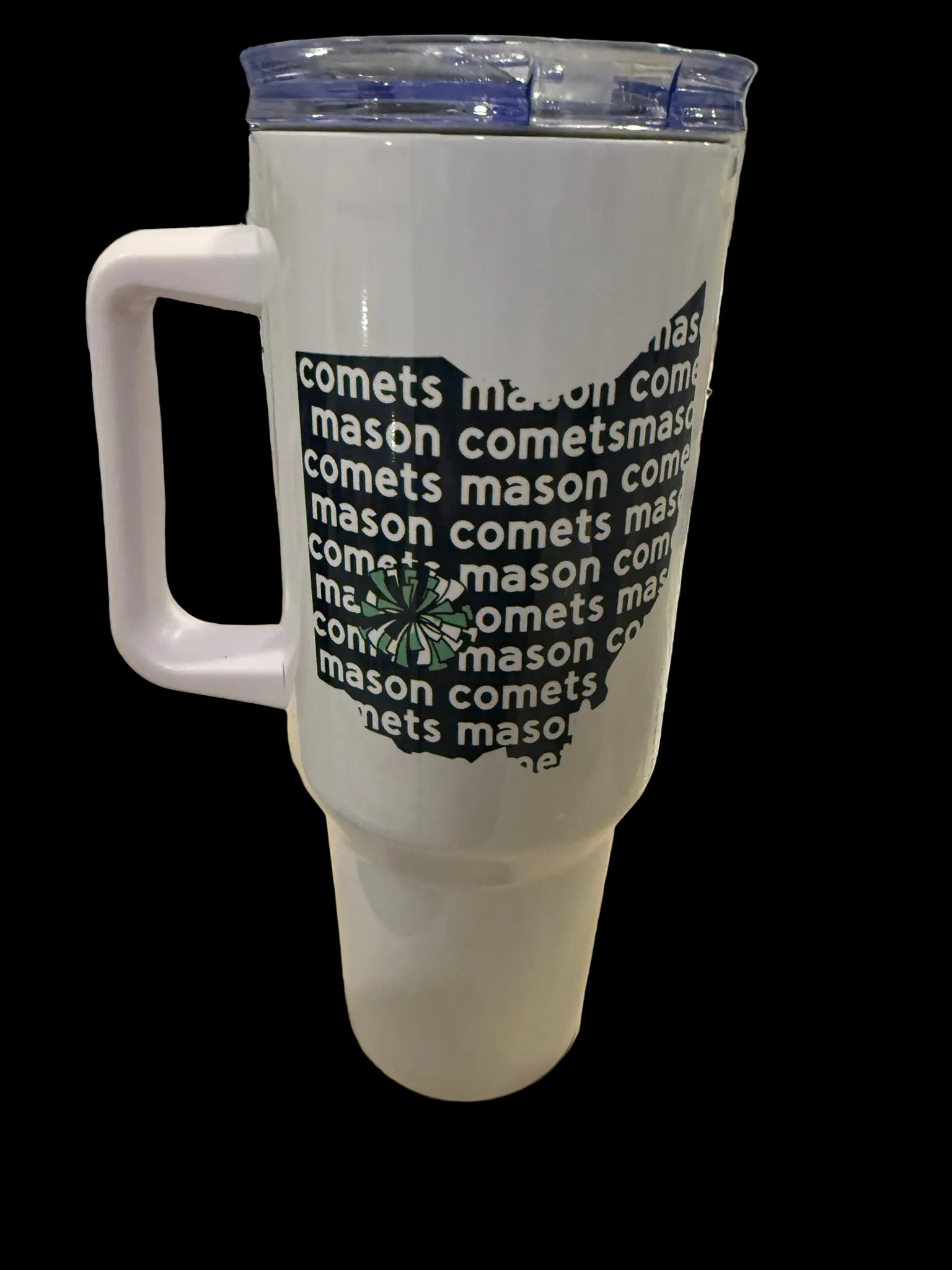 Mason 40oz Tumbler - pick from Mason, Mason Football, Mason Cheer, and Mason Marching Band