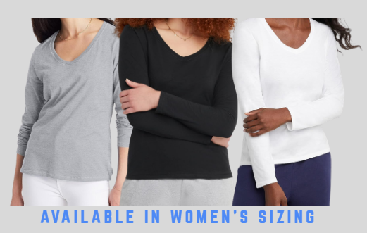 Bella Chic Salon V-Neck Long Sleeve T